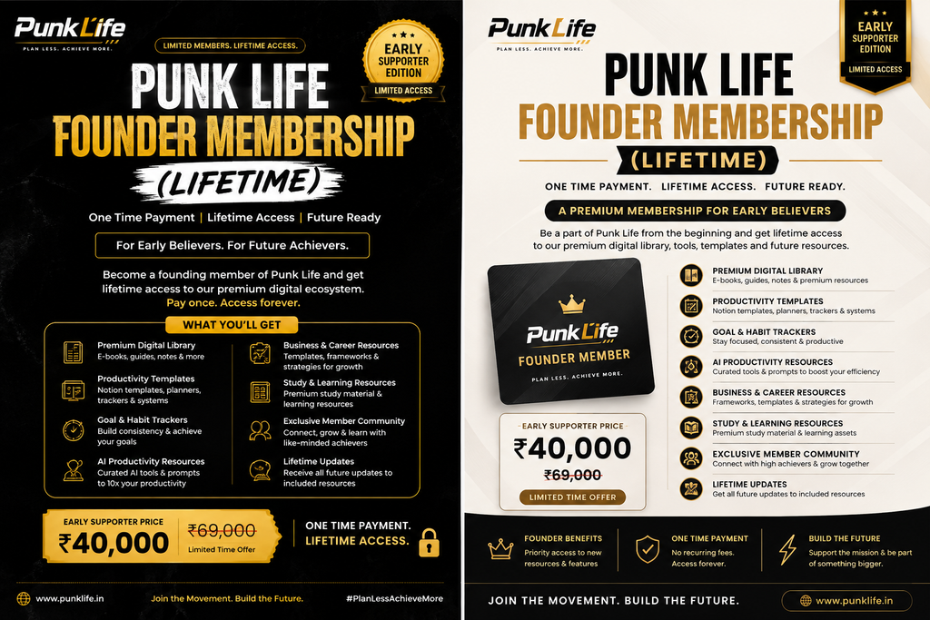 Punk Life Founder Membership (Lifetime)