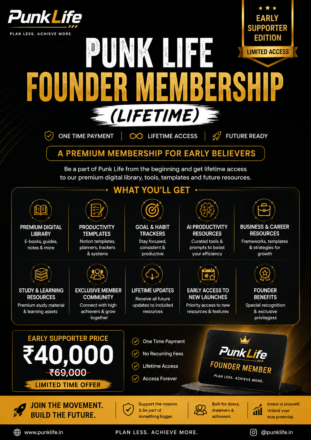 Punk Life Founder Membership (Lifetime)